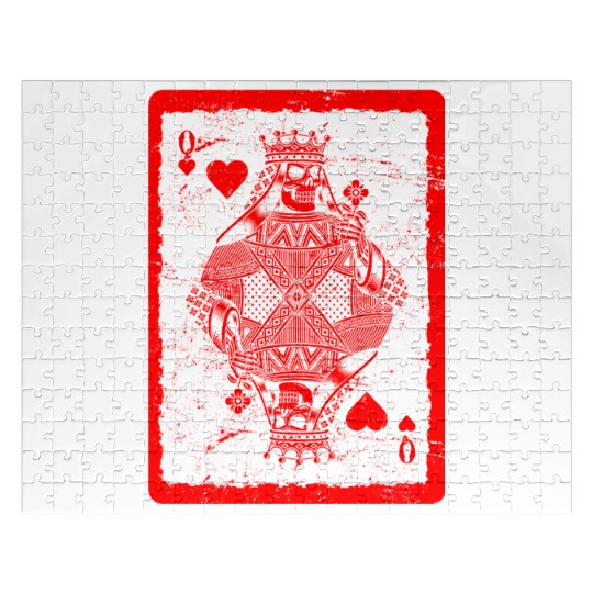 Jack of Hearts Gothic Card Games Halloween Jigsaw Puzzles