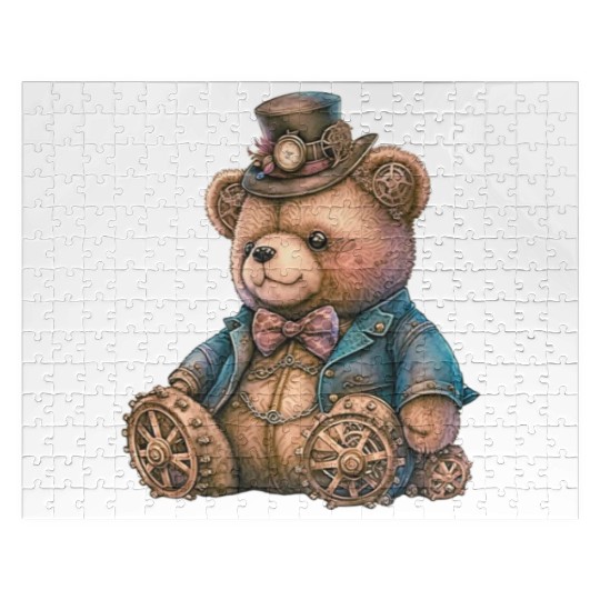 Steampunk Vintage Teddy Bear Jigsaw Puzzles