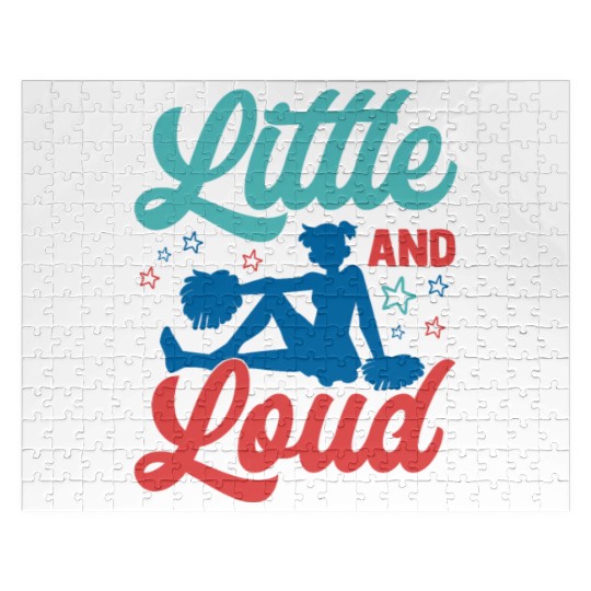 Little And Loud Cheerleader Cheerleading Jigsaw Puzzles
