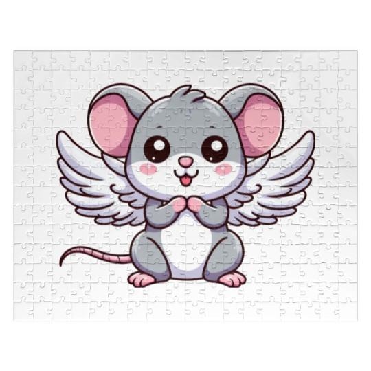 Mouse Angel Wings Jigsaw Puzzles