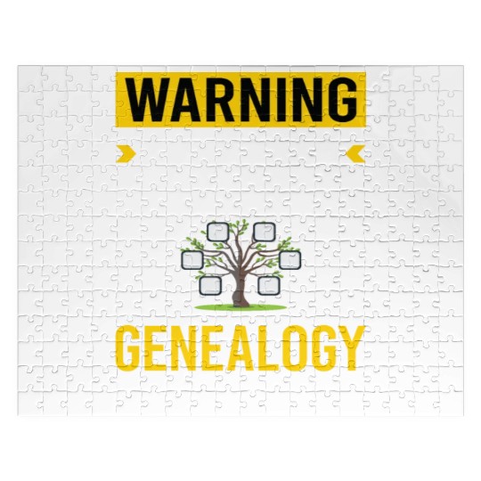 Warning Genealogy Genealogist Jigsaw Puzzles