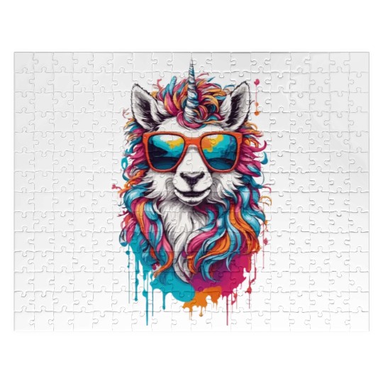 Sparkling Horse Rainbow Unicorn Pony Jigsaw Puzzles