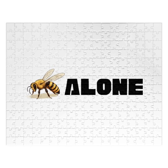 Bee Alone Graphic Jigsaw Puzzles
