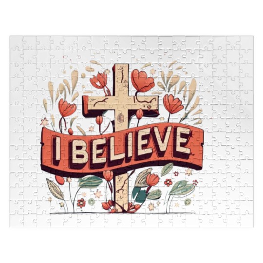 "I believe" statement of religious faith Jigsaw Puzzles