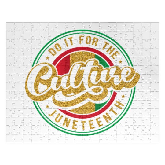 Black History do it for culture Jigsaw Puzzles