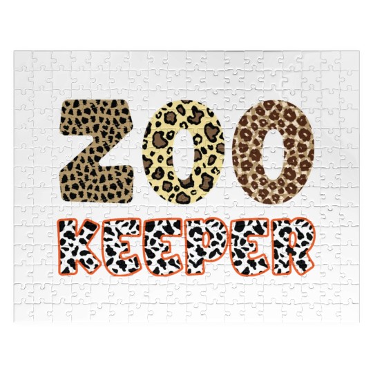 Zookeeper African Animals Zebra - Giraffe Jigsaw Puzzles