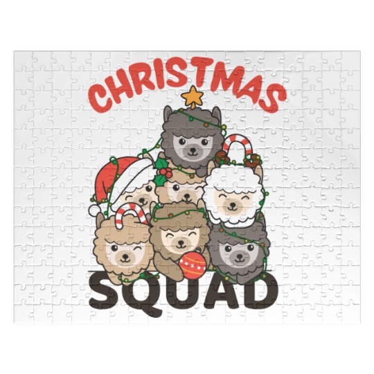Alpaca Christmas Tree Christmas Squad Alpacas Jigsaw Puzzles