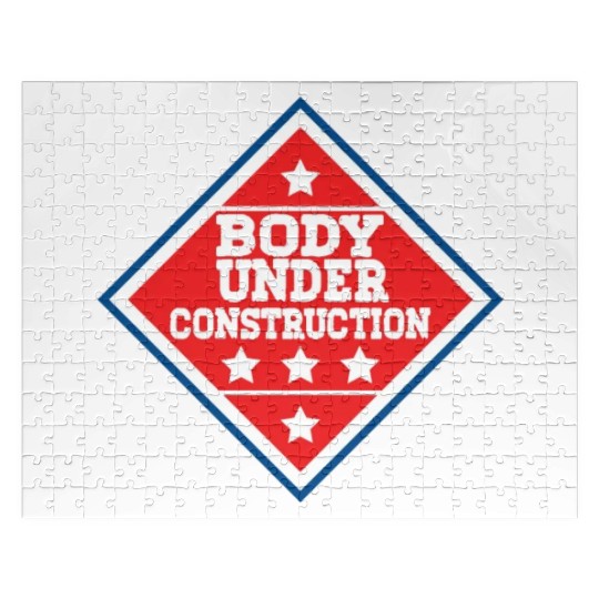 Body Under Construction Gym Workout Jigsaw Puzzles