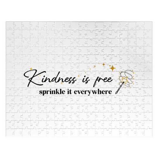 Kindness is free sprinkle it everywhere Jigsaw Puzzles