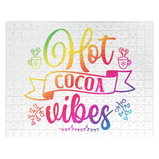 Chocolate Lover Hot Cocoa Vibes Jigsaw Puzzles