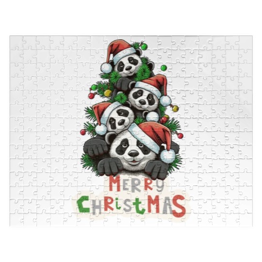 Xmas Panda Paws: A Beary Merry Christmas Jigsaw Puzzles