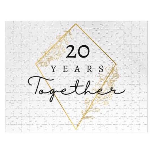 Congratulations 20 Years Together / Twenty Jigsaw Puzzles