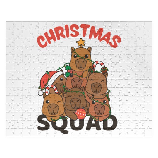 Capybara Christmas Tree Christmas Squad Capybaras Jigsaw Puzzles