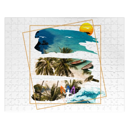 West Coast Los Angeles California Beach Jigsaw Puzzles
