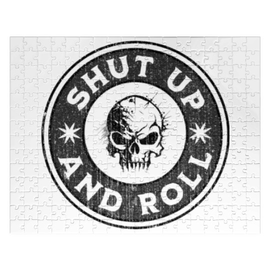 Vintage Funny Jiu Jitsu BJJ Skull Martial Arts Jigsaw Puzzles