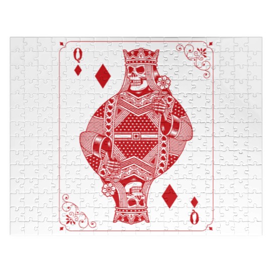 Gothic Card Game Scary Halloween Lovers Jigsaw Puzzles