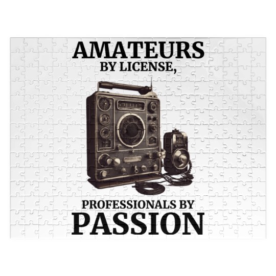 Vintage Ham Radio Enthusiast Amateurs by License Jigsaw Puzzles
