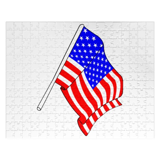 Flag of USA, stars and stripes Jigsaw Puzzles