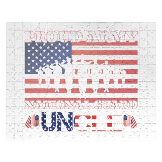 Proud Army National Guard Uncle Jigsaw Puzzles