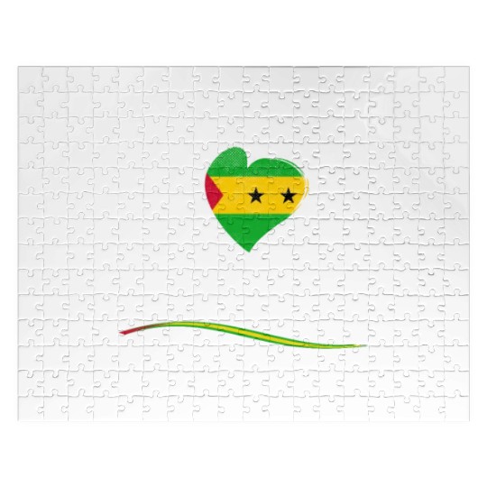 São Toméan Husband Proud Wife Jigsaw Puzzles