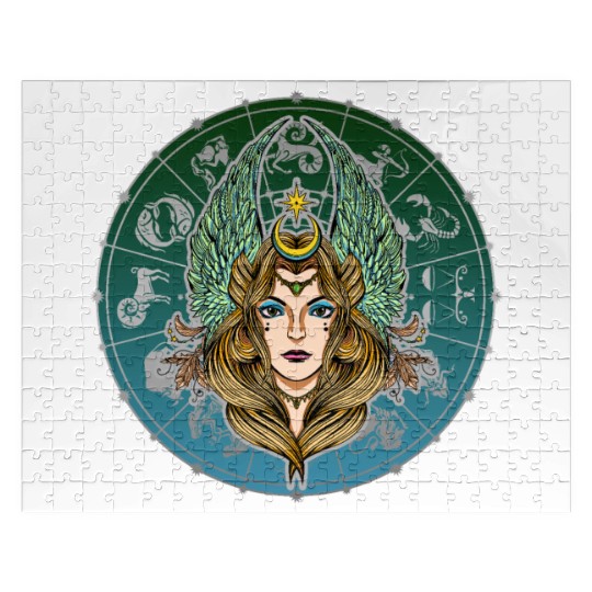 Virgo Zodiac star sign horoscope Astrology Jigsaw Puzzles