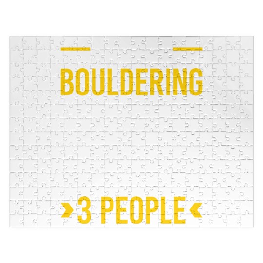 3 People Bouldering Rock Climbing Jigsaw Puzzles