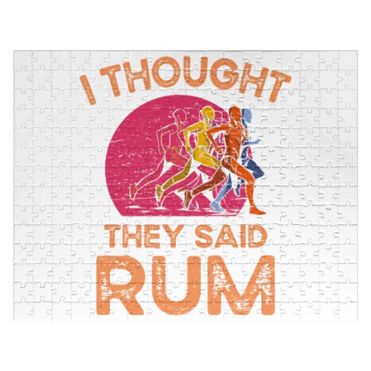 I Thought They Said Rum Athletic Athlete Jigsaw Puzzles