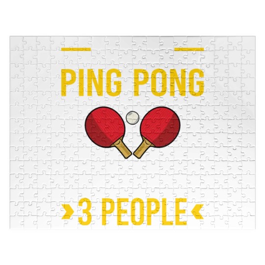 3 People Ping Pong Table Tennis Jigsaw Puzzles