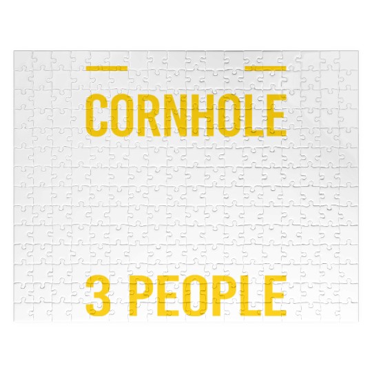 3 People Cornhole Jigsaw Puzzles