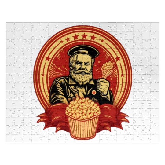 Popcorn Communist Propaganda #1 Jigsaw Puzzles