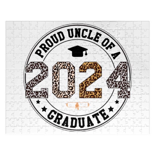 Proud Uncle Of A 2024 Graduate Jigsaw Puzzles