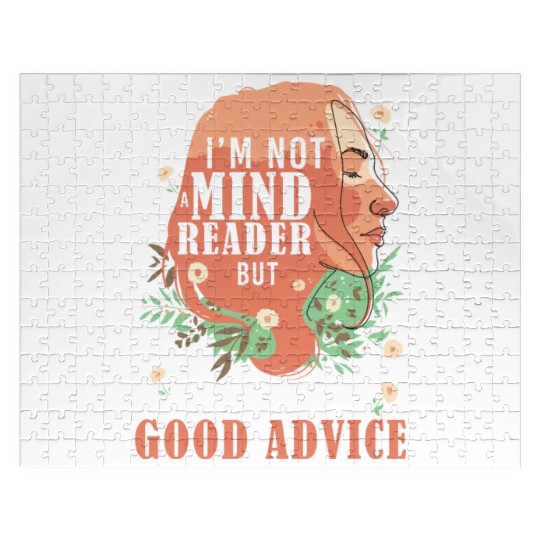 Funny Mental Health Quote Floral for School Psycho Jigsaw Puzzles