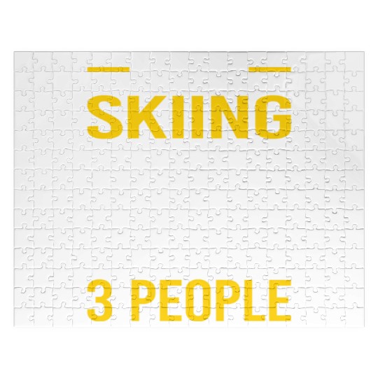 3 People Skiing Ski Skier Jigsaw Puzzles