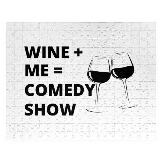 Sip & Smile: Wine + Me = Comedy Collection Jigsaw Puzzles