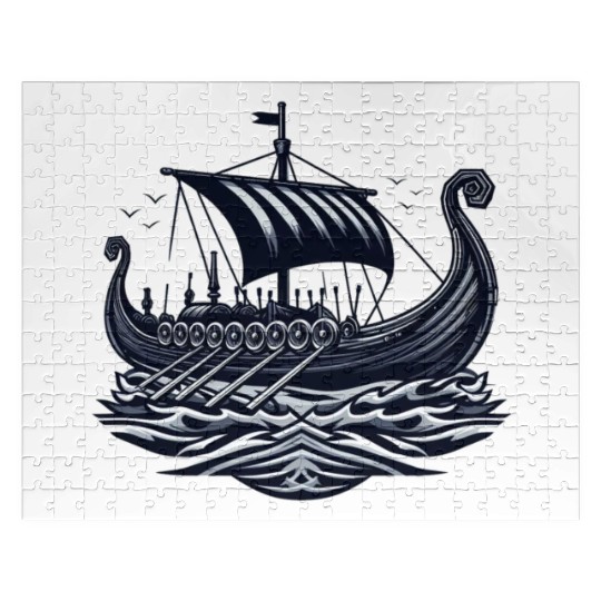 Viking Raiders: Norse Seafaring Art Jigsaw Puzzles