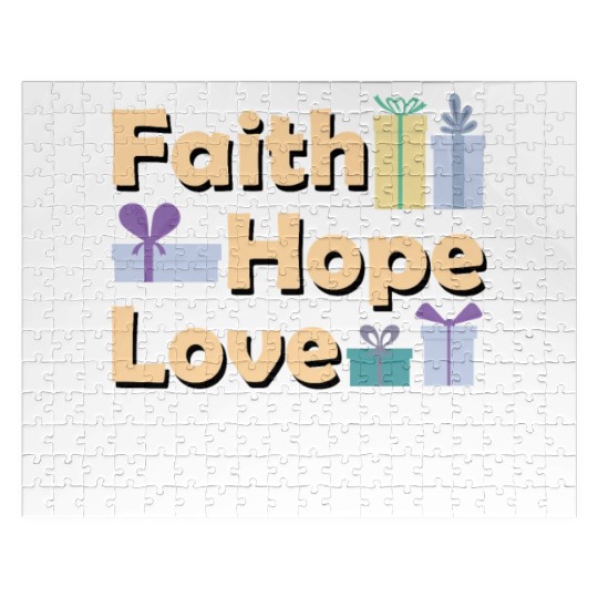 Religious Family Christmas Matching Costume Faith Jigsaw Puzzles