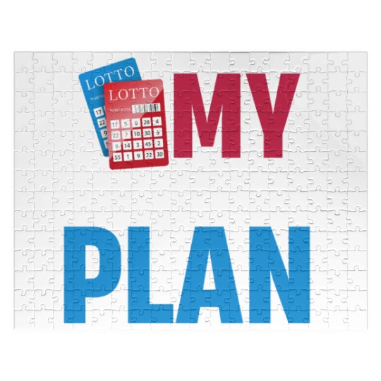 My Retirement Plan Funny Lottery Gambler Dealer Jigsaw Puzzles