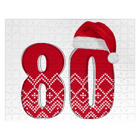 80th Birthday - Congratulations Number Eighty! Jigsaw Puzzles