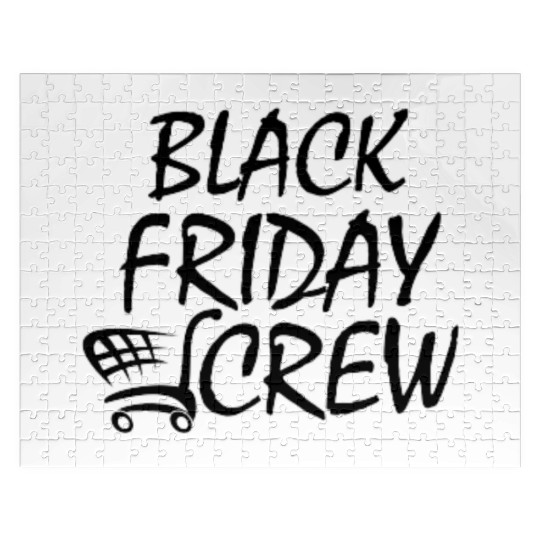 Black Friday Squad.BLACK FRIDAY CREW 2023.Shopping Jigsaw Puzzles