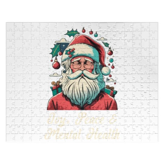 Mental Health Christmas Anti Christmas Holiday Jigsaw Puzzles