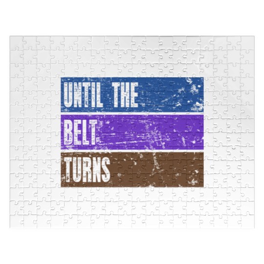 Brazilian Jiu Jitsu belt color BJJ gift MMA Jigsaw Puzzles