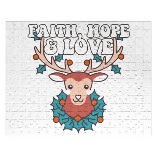 Religious Family Faith Hope Love Christmas Jigsaw Puzzles