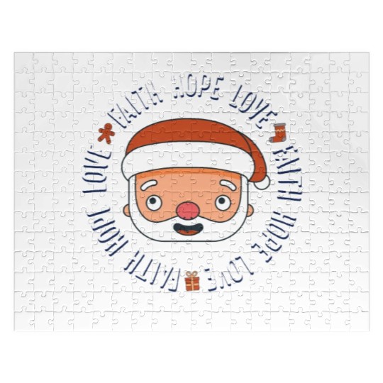 Religious Family Faith Hope Love Christmas Santa Jigsaw Puzzles