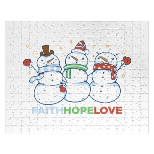 Religious Family Faith Hope Love Christmas Jigsaw Puzzles