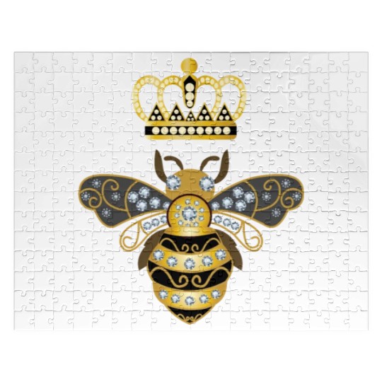 Queen Bee Crown Women Hive Beekeeping Bee Women Jigsaw Puzzles
