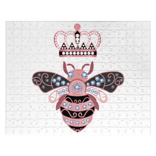 Queen Bee Crown Women Hive Beekeeping Bee Women Jigsaw Puzzles