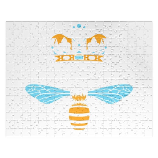 Queen Bee Crown Women Hive Beekeeping Bee Women Jigsaw Puzzles