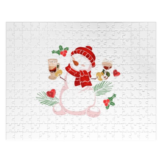 Schneemann Dear Santa I can Explain Funny Jigsaw Puzzles