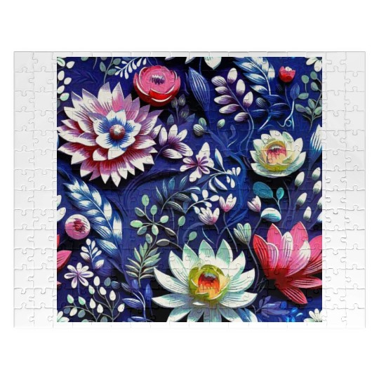 Midnight Floralscape Jigsaw Puzzles