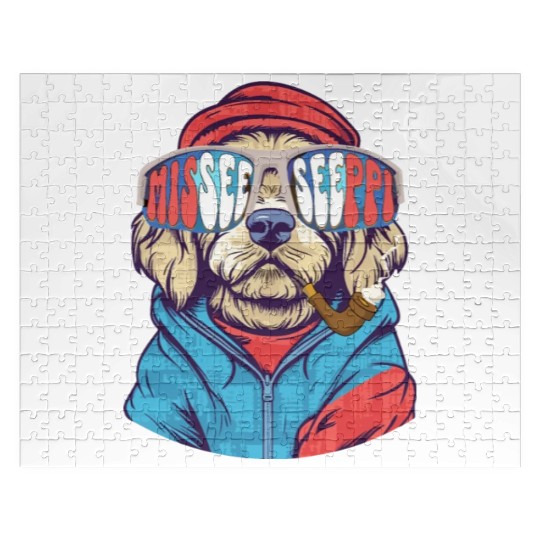MISEESEEPPI, dog, USA, Mississippi Jigsaw Puzzles
